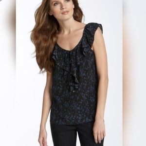 Theory Arnalda Wind Blossom Silk Tank